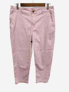 LOFT The Perfect Straight Curvy Pant in soft blush Size 8